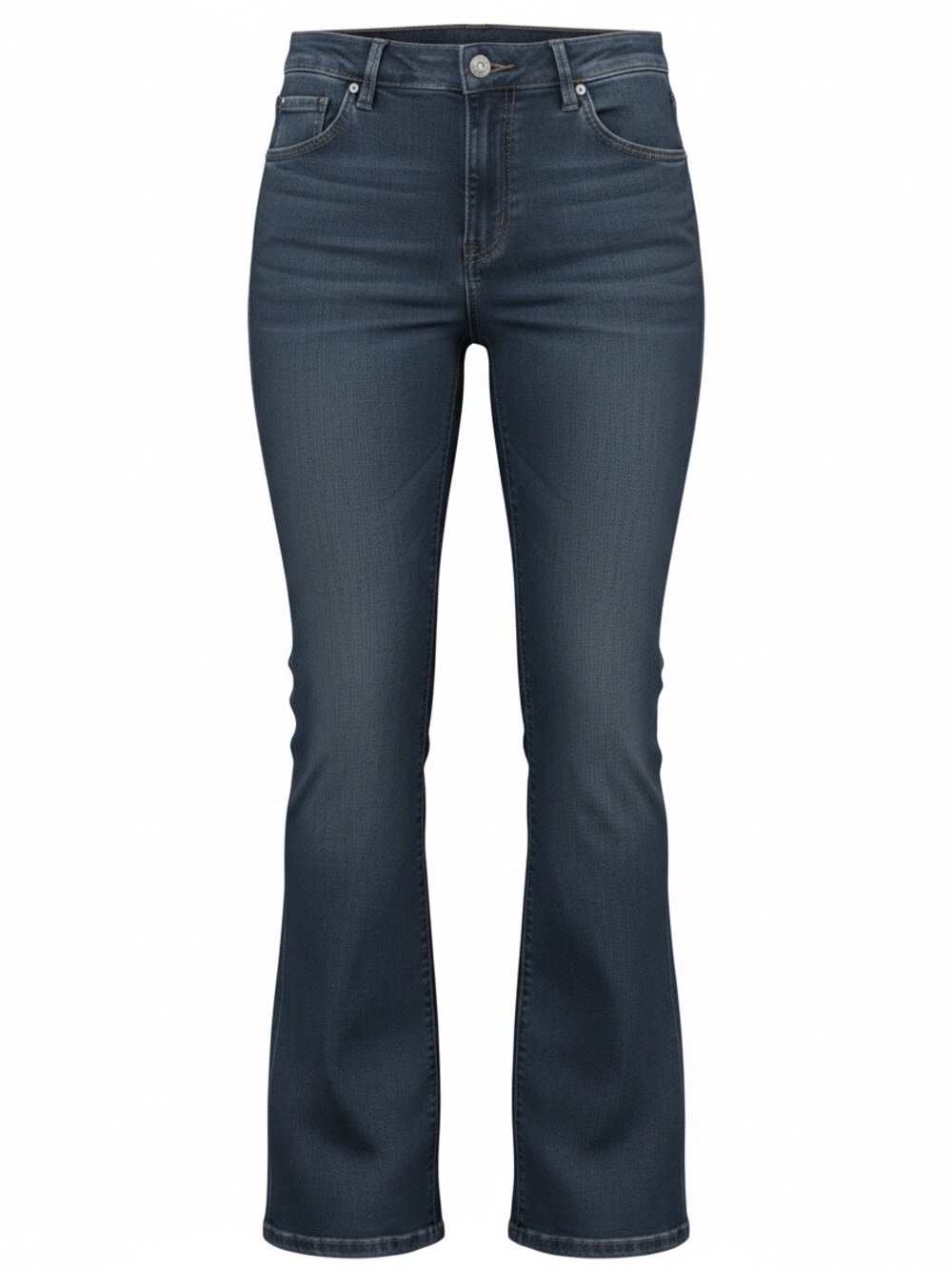 LOFT Dark Indigo Flared-Waist Jeans